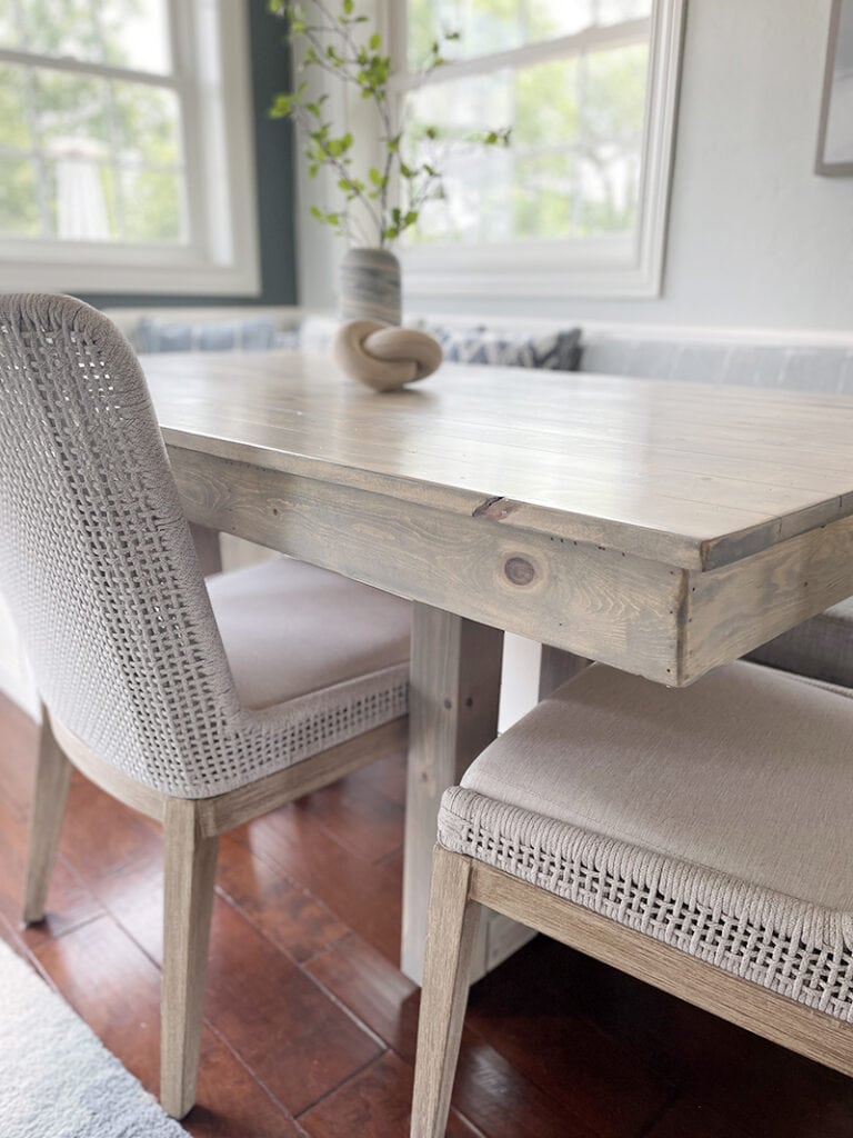 Beachy Breakfast Nook Table and Chair
