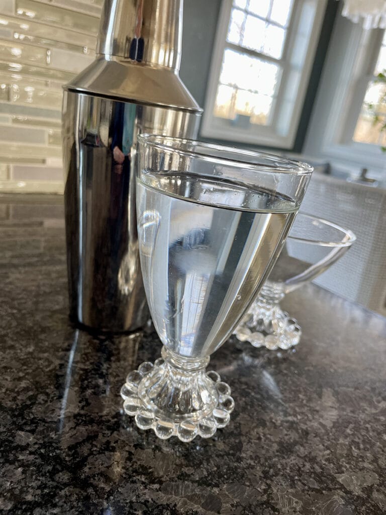 Vintage dot base drinking goblet