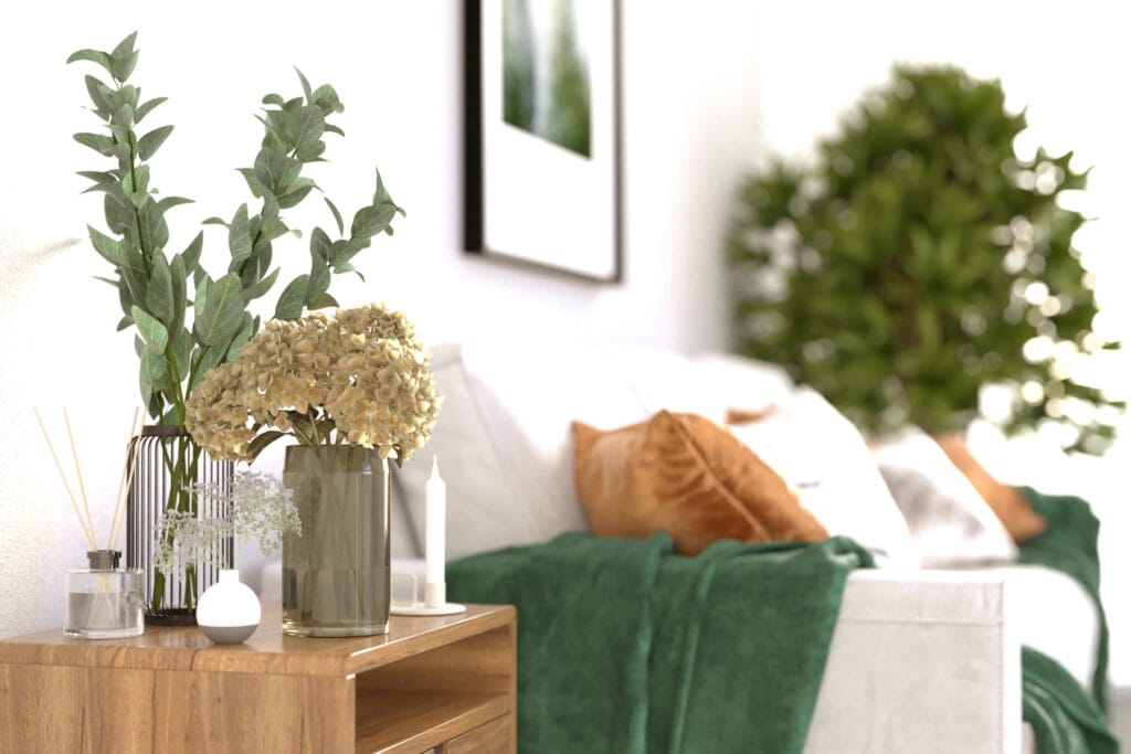 Using sage as an accent to a neutral color palette