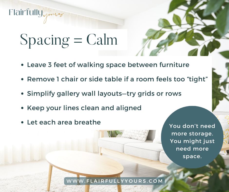 Minimalist living room showing how to organize a home by removing visual clutter and improving furniture spacing.