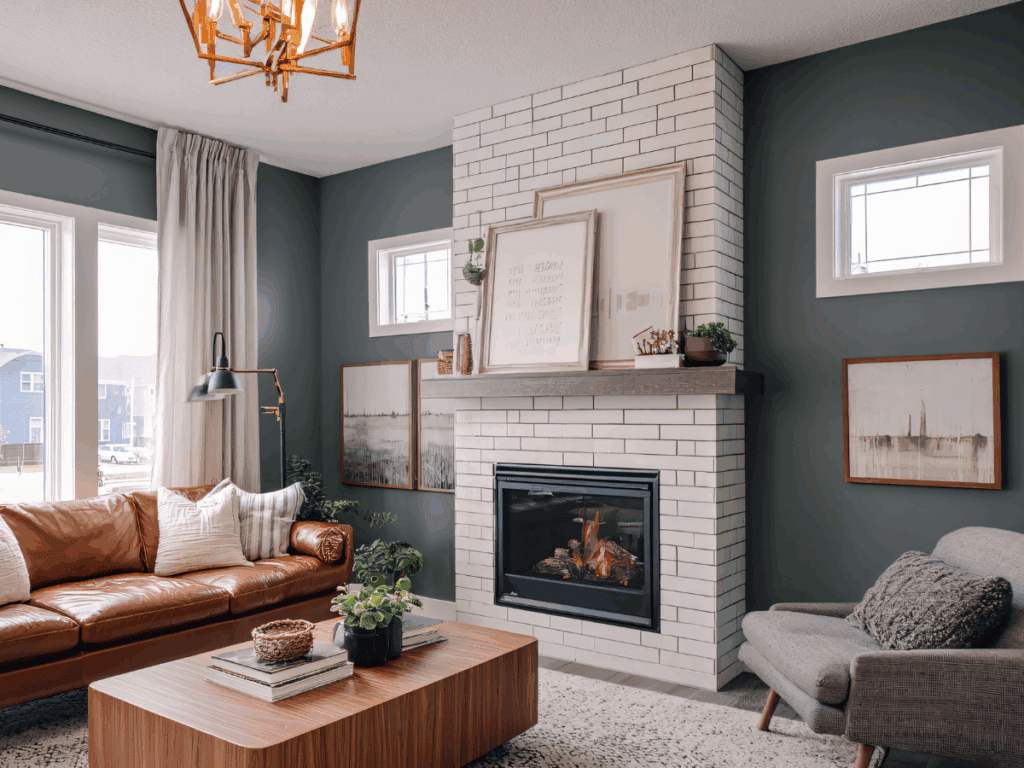 Choosing paint colors by starting with a hero color that sets the mood of a living room