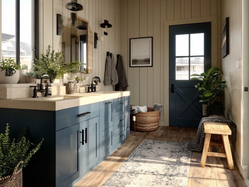 Choosing paint colors with neutral walls that keep the room calm and let other elements stand out