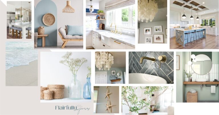 A bright, inviting coastal style home with natural textures, light-filled spaces, and soft, nature-inspired tones perfect for creating a welcoming environment.