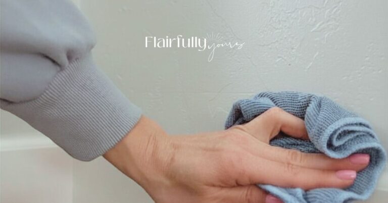 Spring cleaning your walls and trim with a microfiber cloth for a fresh, brighter home.