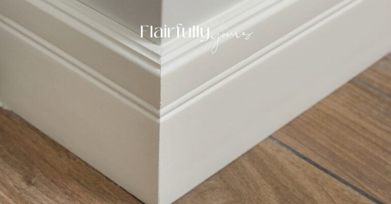 Interior trim color in white with clean, crisp lines highlighting baseboard design.
